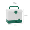 Green Medical Cabinet First Aid Box Home Medicine Kit Storage Tablet Pill Case