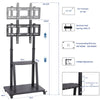 32-80" Mobile TV Cart Floor Stand Home Mount TV Trolley Exhibition Meeting Room