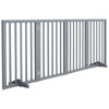 4 Panels Folding Pet Gate Dog Fence Child Safety Barrier Divider Free Standing