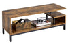 Industrial TV Table Wood TV Stand Console Cabinets with Shelves for Living Room