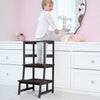 Kids Kitchen Step Stool 2-Step Toddler Standing Tower with 4-Side Safety Rail