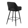 Pair of Bar Stool Black Blue Grey Velvet Chair Kitchen Bar Chair Modern Bar Home