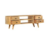 Industrial Style Tv Stand Vintage Retro Cabinet 4 Drawers 2 Shelves Storage Unit