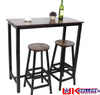 Bistro Dining Table & 2 Chair Stool Set Breakfast Bar Pub Kitchen Home Furniture