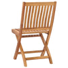 Folding Garden Chairs 6 pcs Solid Teak Wood Q7C8