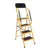 4 Step Ladder With Safety Handrail Foldable Safety Non Slip Matt Safe Heavy Duty