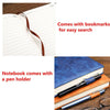 360 Pages A5 PU Leather Cover Traveler Journal Notebook Lined Paper Diary Gift