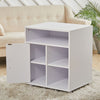 Large Movable Scanner Printer Stand Table Office File Storage Shelf Rack Cabinet