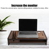 TV Monitor Stand Bamboo Computer Laptop Table Riser Shelf for Home Office Supply