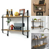 2 Tier Metal Wall Shelf Wall Mounted Diaplay Shelf Living Room Bedroom