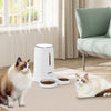 Automatic Pet Feeder Large Cat Dog Food Dispenser w/ 2 Bowls Dish Water Fountain