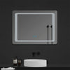Illuminated Bathroom Mirror with LED Lights Demister Touch Sensor Wall Mounted