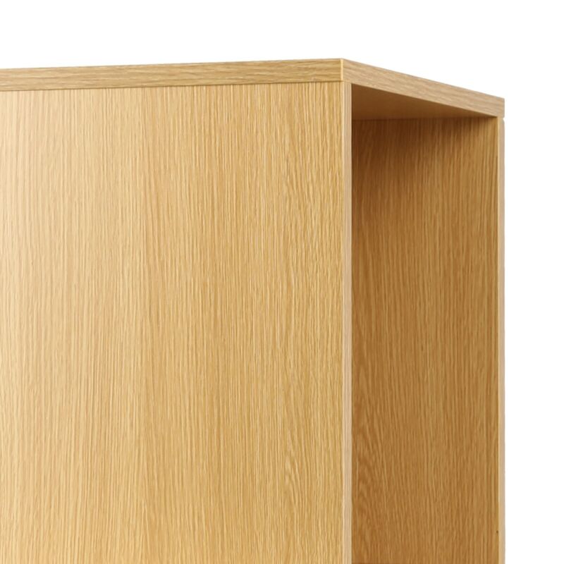 Vinyl LP Music Record Storage Box Cube 12" Cabinet Case Unit Rack Display Oak