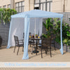 2m x 2m Outdoor Garden Gazebo Foldable Beach Cabana Patio Sunshade Canopy W/ Bag