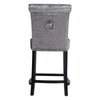 Crushed Velvet Bar Stool Back Knocker Studded Kitchen Breakfast Bar Stools Chair