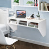 Wall Mounted Computer Desk Floating Wooden PC Studying Table Modern Writing Desk