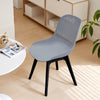 4x Plastic Chairs Dining Living Rooom Kitchen Office Lounge Seat Breathable Back