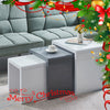 High Gloss Nest of 3 Coffee Tables Side End Table Set Living Room Furniture 40mm