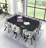 White Wooden Dining Table & 6 Chairs Retro ..