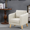 Retro/Vintage Tub Accent Chair Upholstered Padded Armchair Lounge Fabric Sofa UK