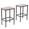 INDUSTRIAL Bar Stools Rustic Metal Breakfast Dining Seat Vintage Tall Chair Set