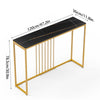 Large Slim Marble Console Table Hallway Foyer Wall Side Table Window Sill Table