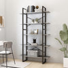 5-Tier Book Cabinet Concrete Grey 100x30x175 Chipboard F3G0