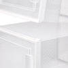 12x Strong Plastic Shoe Storage Boxes Drawer Stackable Foldable Organizer Clear