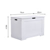 Ottoman Wooden Stackable Toy Box White Storage Unit Chest Bedroom Nursery Trunks