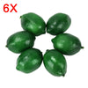 6pcs Artificial Lifelike Limes Lemon Fake Fruits Home Party Decorative Props