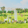 Pack of 2 Wedding Arch Nesting Stand Balloon Flower Garden Arbor Outdoor Indoor