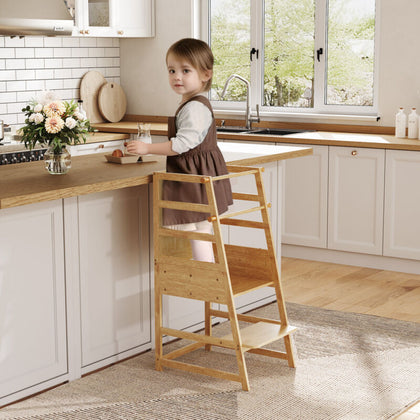 Toddler Standing Tower Adjustable Height Kitchen Stool Stool Kids Step Stool