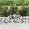 Arched Gabion Baskets 4 pcs 300x50x60/80 Galvanised Q5J3