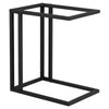 Mobile Side Table, C Shaped Sofa End Table, Coffee Snack Table for Living Room
