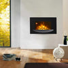 1800W Electric Fire Fireplace w/ LED Flame Effect Timer Remote Home Wall Heater