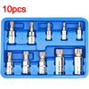 10PCS Multi Triple Square Spline Bit Socket Set Mechanics Tool 1/4" 3/8" 1/2" UK