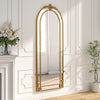 1.8m Full Length Metel Window Wall Mount Mirror Ornament Hallway Villa Art Decor