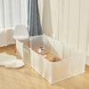 Pet Playpen Fence DIY Playpen Puppy Dog Cat Animal Cage Exercise Metal PP Indoor