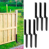 4/6x Fence Post Repair Kit, Heavy Duty Steel Fence Post Anchor Ground Spike for