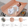 Adjustable Height Baby Changing Table Infant Diaper Changing Station with Wheels