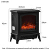 Electric Fireplace Log Burning Flame Effect Stove Fire Heater Thermal Wood 2000W