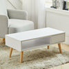 Coffee Tea Table Modern Open Shelf Storage Living Room Home Furniture w/ Drawer