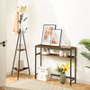 HOOBRO Console Table Hallway Table w/ Adjustable Shelves Sofa Table Side Table