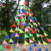 Colorful 100M Triangle Flags Bunting Banner Pennant Festival Wedding Party Decor