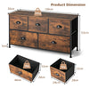 5 Drawers Dresser Organizer 2-Tier Fabric Storage Organizer Chest of Drawers