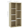 Book Cabinet Highboard Book Rack Stand Engineered Wood Multi Colours