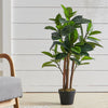 90cm Ficus Elastica Artificial Tree Green Plant Wedding Garden Home Office Decor