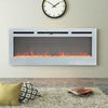 Electric Fire Wall Mounted/Recessed Fireplace Remote&Touch Screen+Crystal&Logs