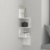 3 Tier Corner Shelf Floating Wall Shelves Storage Display Bookcase Home Decor