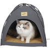 Puppy Dog Cat Kennel Bed Cushion SoftMattress Cave Tent House Pet Cat Igloo Cage